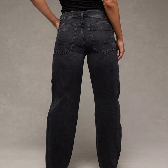 American Eagle Stretch Barrel Jean in Black - Picture 4 of 5